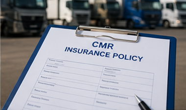 Документ полисе CMR осигурања који се користи за заштиту одговорности у међународном друмском превозу терета