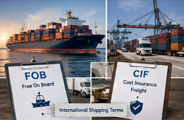 Међународна поморска логистика са објашњеним FOB и CIF условима отпреме кроз операције транспорта терета