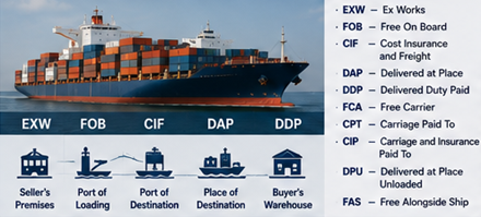 Међународне транспортне операције и Incoterms трговински услови за превоз терета