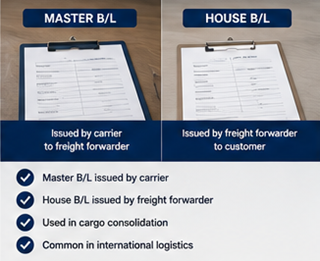 Поређење Master Bill of Lading и House Bill of Lading у шпедитерским услугама