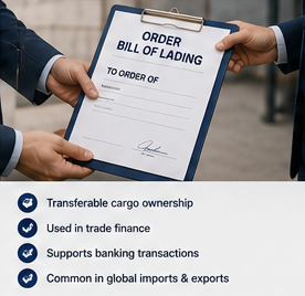 Финансирање међународне трговине и документ Order Bill of Lading у отпреми терета