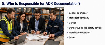 Транспортна компанија и пошиљалац одговорни за ADR документацију за опасну робу